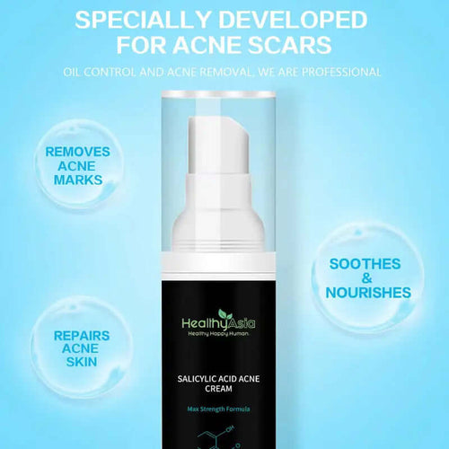 HealthyAsia Black Label Salicylic Acid Acne Cream - Max Strength Formula by HealthyAsia