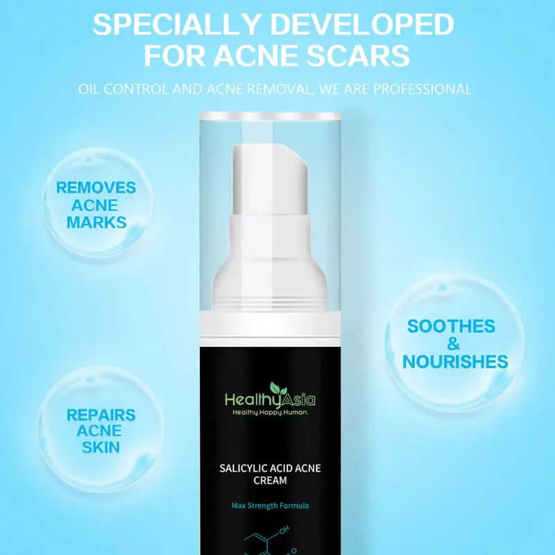 HealthyAsia Black Label Salicylic Acid Acne Cream - Max Strength Formula by HealthyAsia