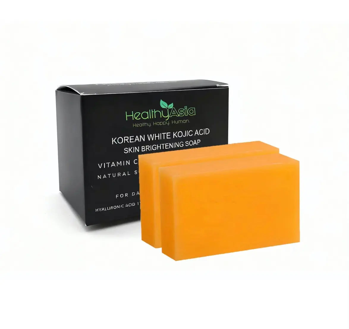 HealthyAsia Black Label Korean White Kojic Acid Skin Brightening Soap - MAX RESULTS Formula