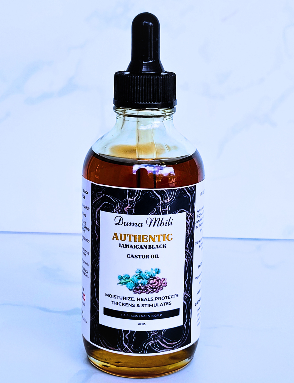Unrefined Jamaican Black Castor Oil by Duma Mbili LLC