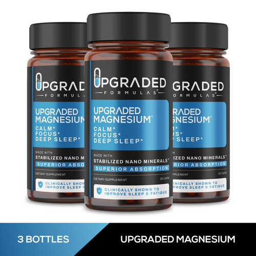 Upgraded Magnesium: Clinically Shown To Greatly Improve BOTH REM and Deep Sleep by Upgraded Formulas®