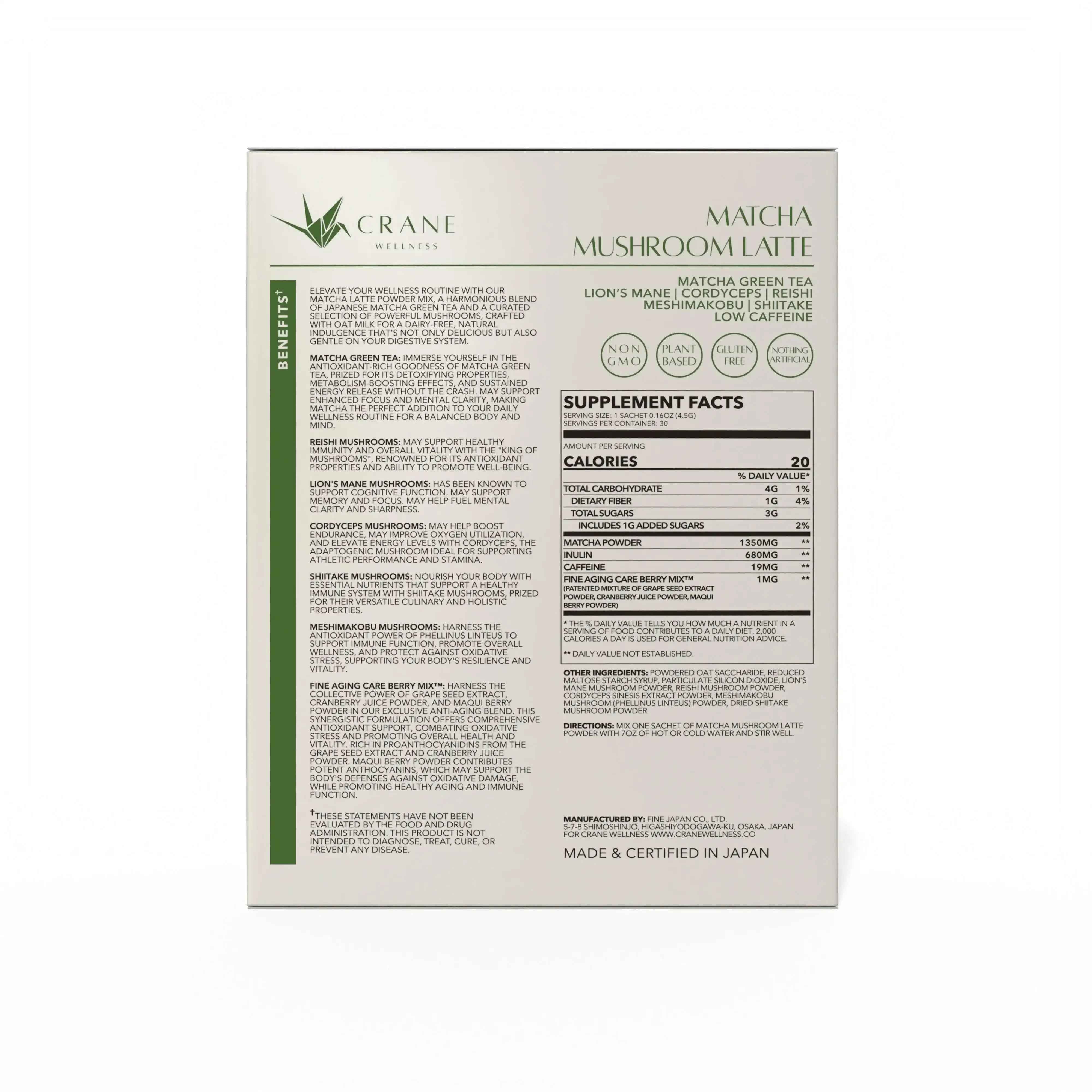Matcha & Glow Bundle by Crane Wellness