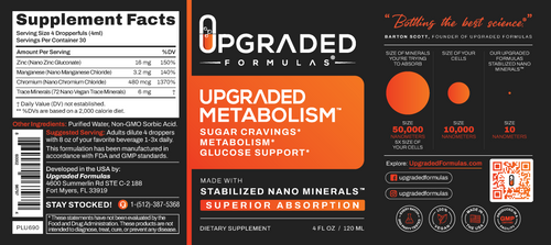 Upgraded Metabolism (Sugar Support) by Upgraded Formulas®