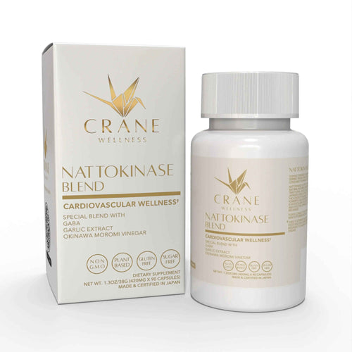 Nattokinase Blend 6,000 FU Cardiovascular Support Capsules by Crane Wellness