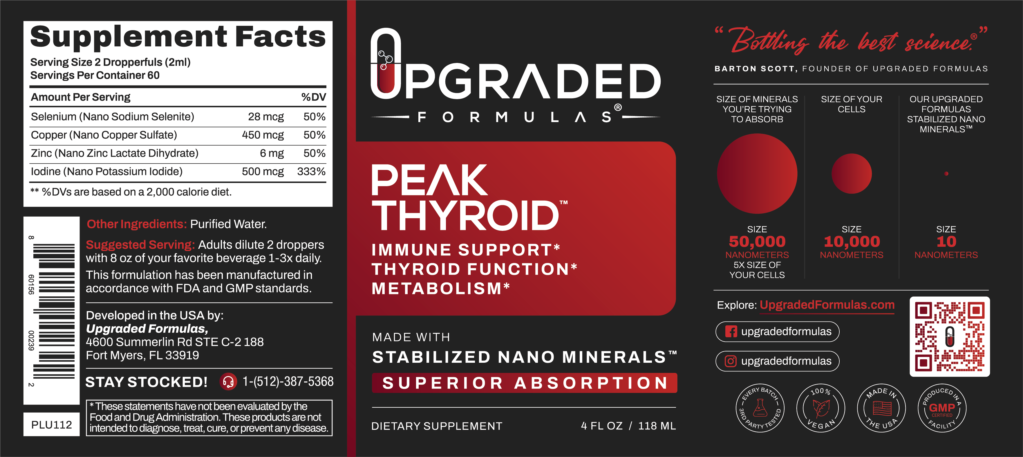 Upgraded Peak Thyroid by Upgraded Formulas®