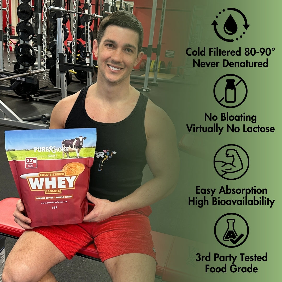 Whey Protein Isolate Peanut Better by Pure Choice Farms