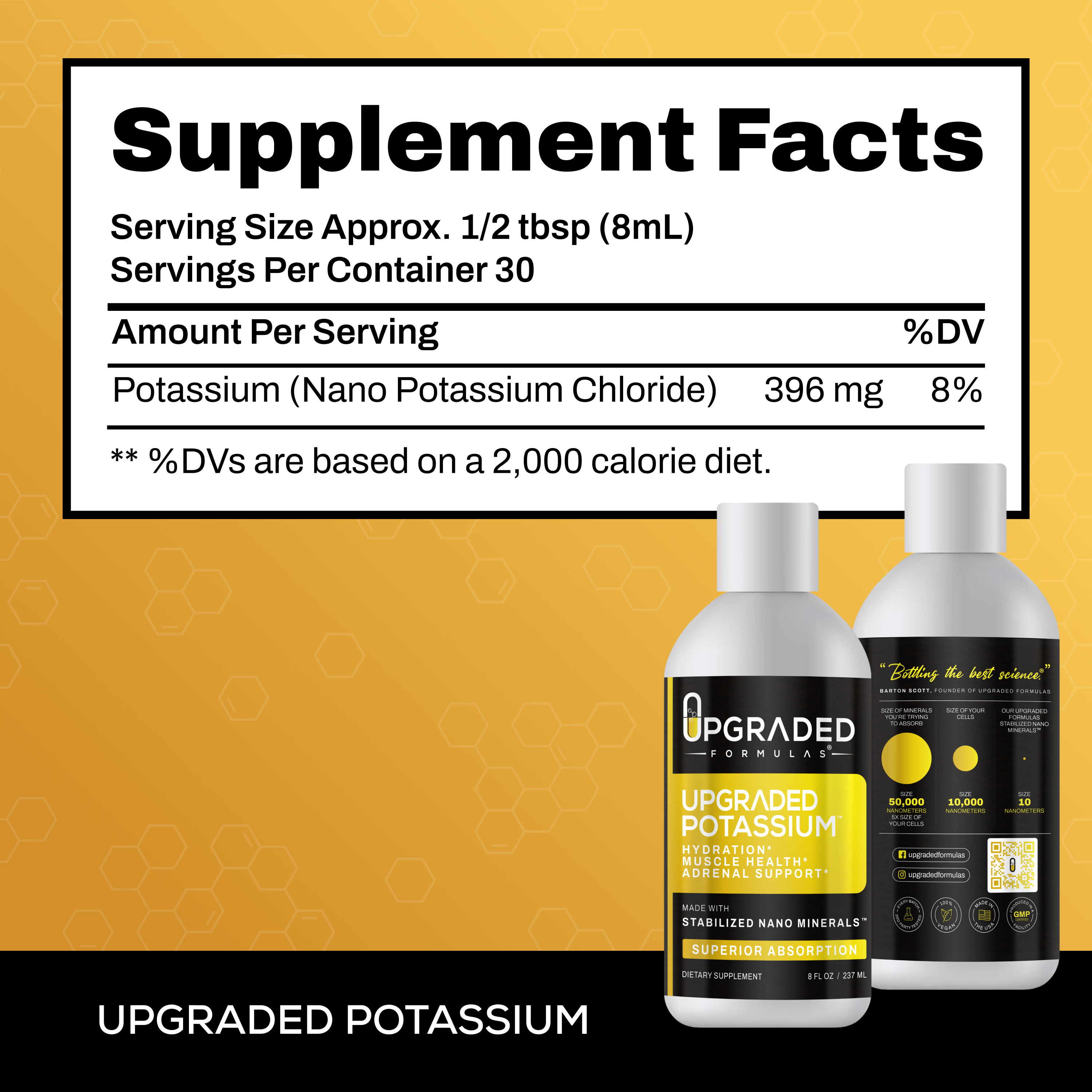 Upgraded Potassium 8 oz by Upgraded Formulas®