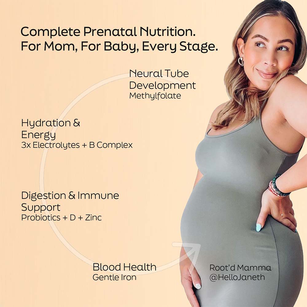 Essential Prenatal Nutrition + Electrolytes by Root'd