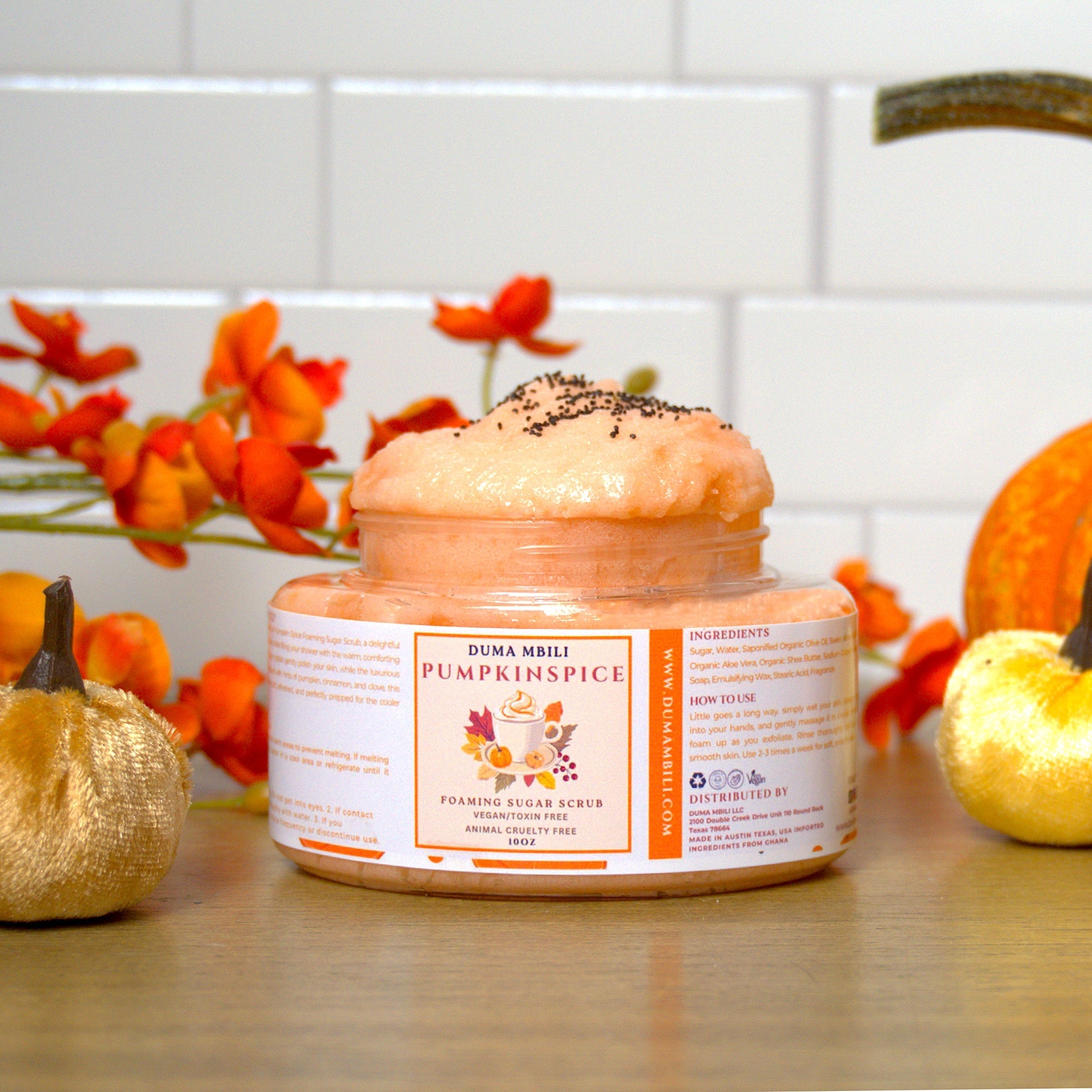 Pumpkin Spice Foaming Body Scrub by Duma Mbili LLC