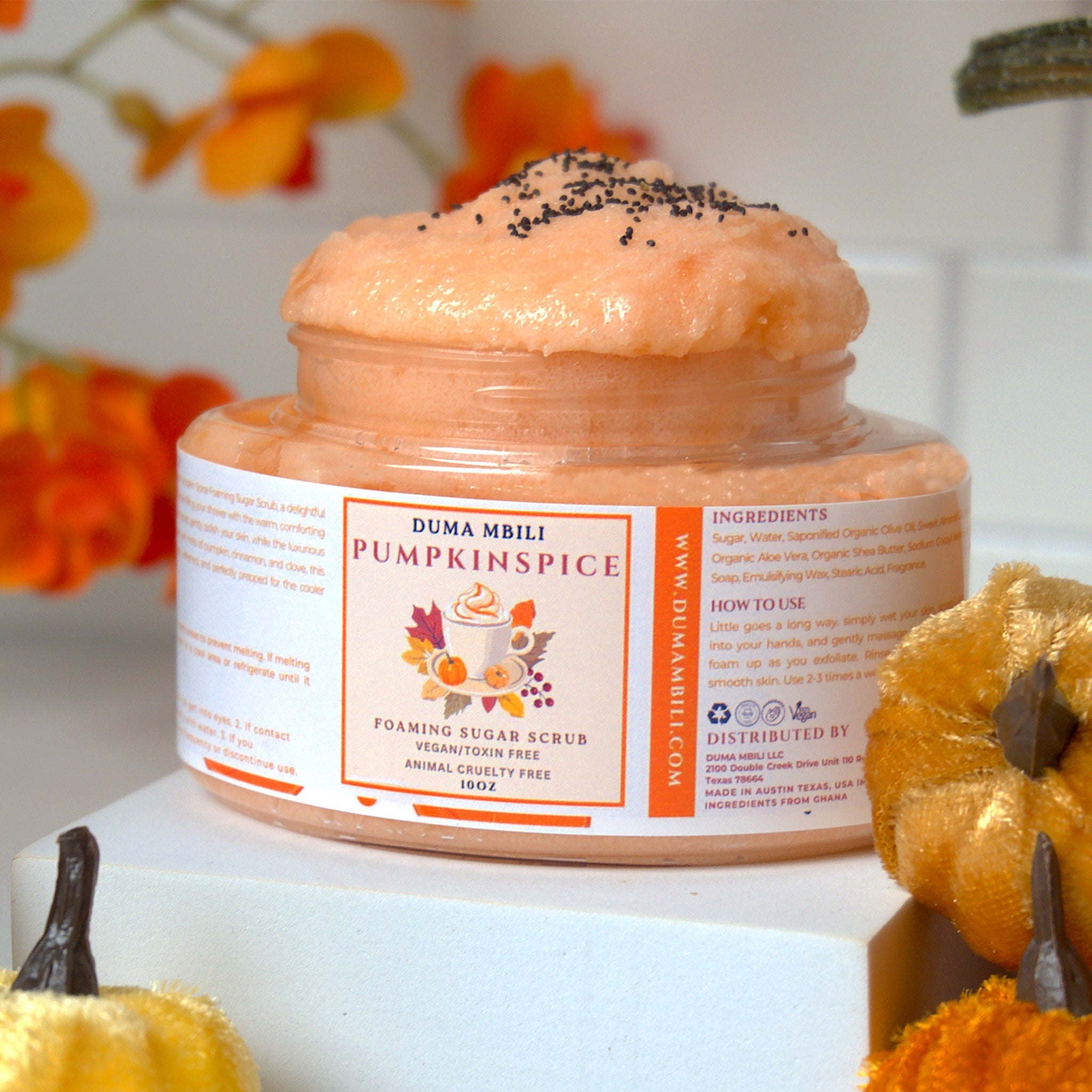 Fall Harvest Foaming Sugar Scrub Collection by Duma Mbili LLC