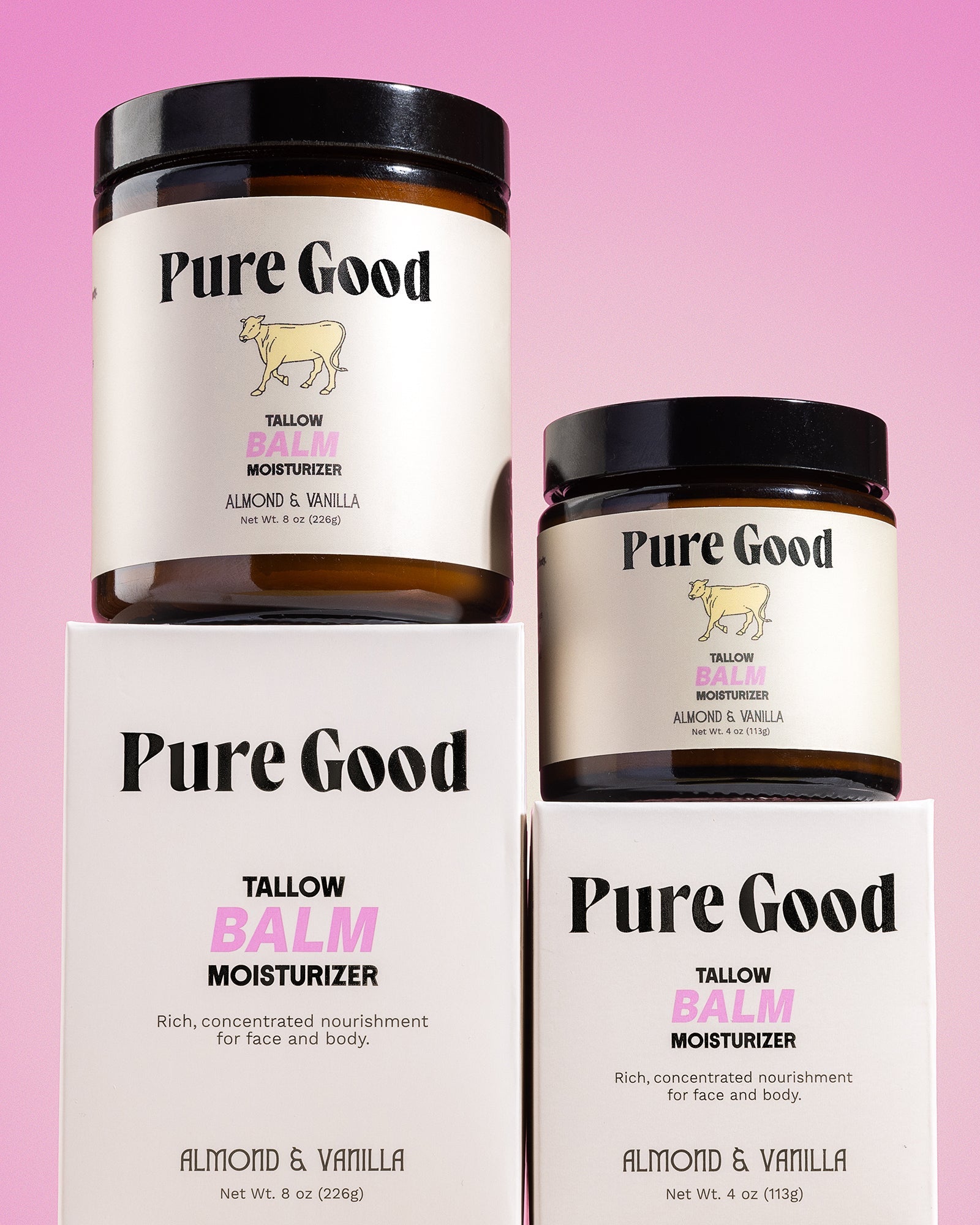 Almond + Vanilla Tallow Balm by Pure Good LLC