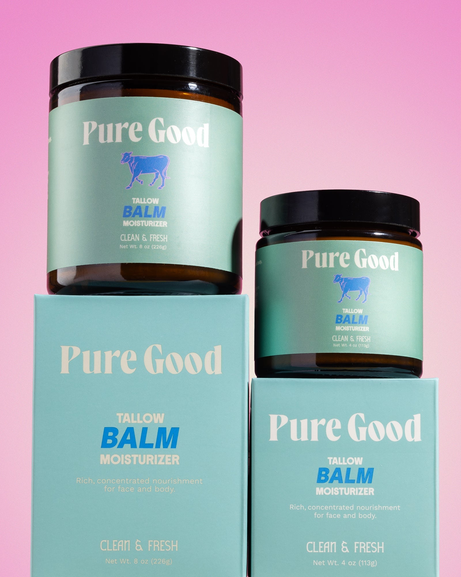 Clean & Fresh Tallow Balm - Cleansing & Acne Prone Skin by Pure Good LLC