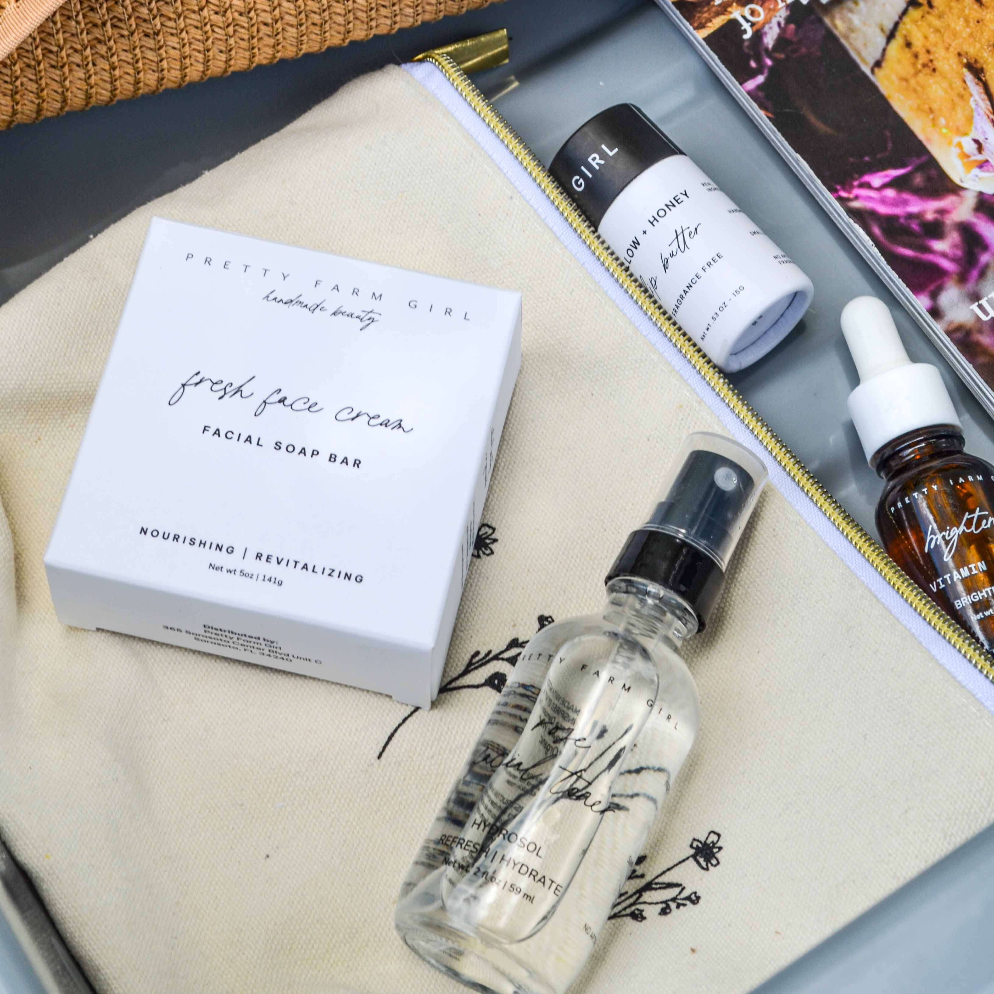 Rooted and Ready: Travel-Size Skincare Essentials Kit by Pretty farm girl