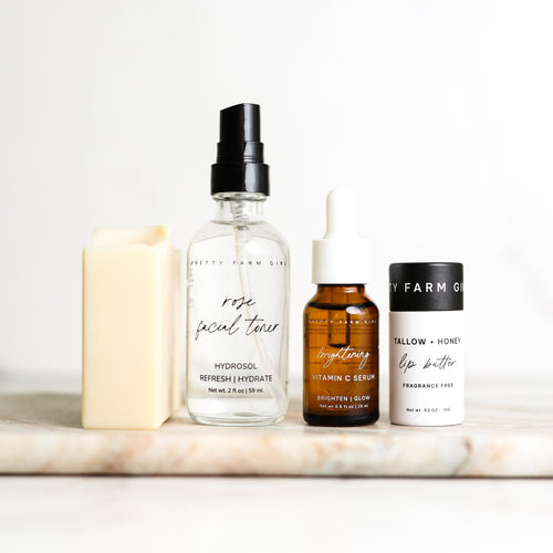 Rooted and Ready: Travel-Size Skincare Essentials Kit by Pretty farm girl