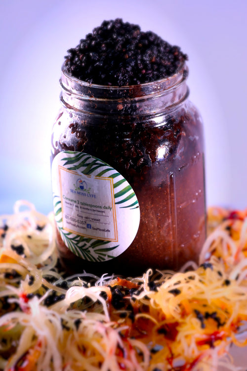Elderberry Fusion Sea Moss Gel 16oz by Sea Moss Lyfe