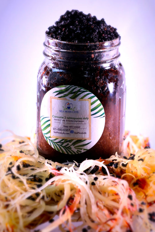 Elderberry Fusion Sea Moss Gel 16oz by Sea Moss Lyfe