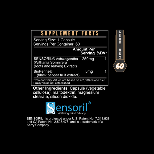 SENSORIL® ASHWAGANDHA by BLACKLABEL Supplements