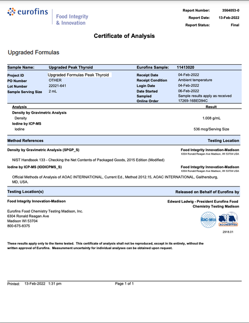 Upgraded Peak Thyroid by Upgraded Formulas®