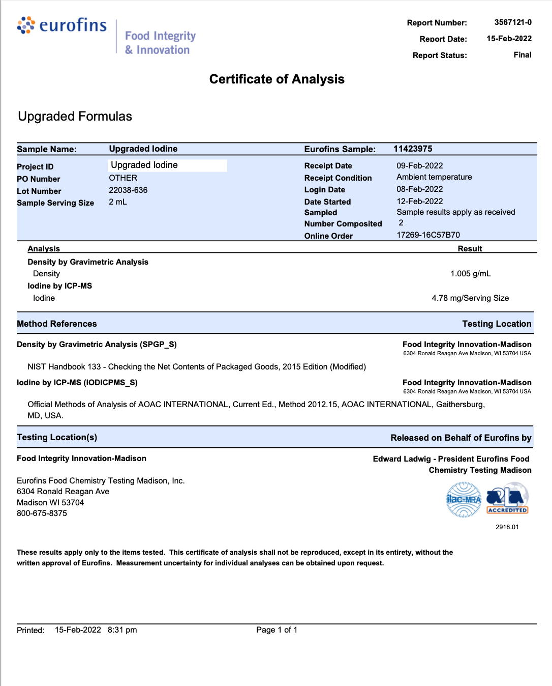 Upgraded Iodine by Upgraded Formulas®