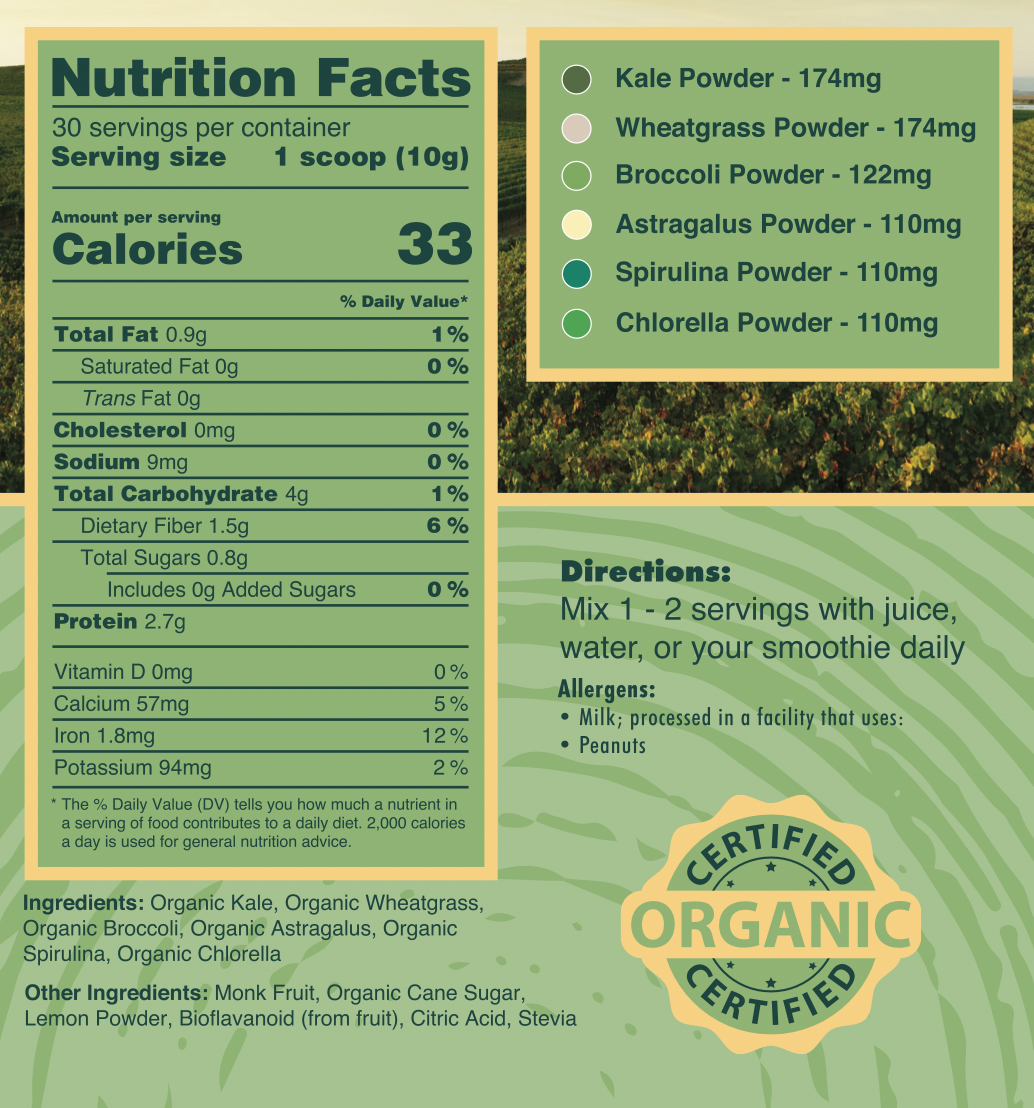 Sweet Greens & Organic Tropics by Pure Choice Farms
