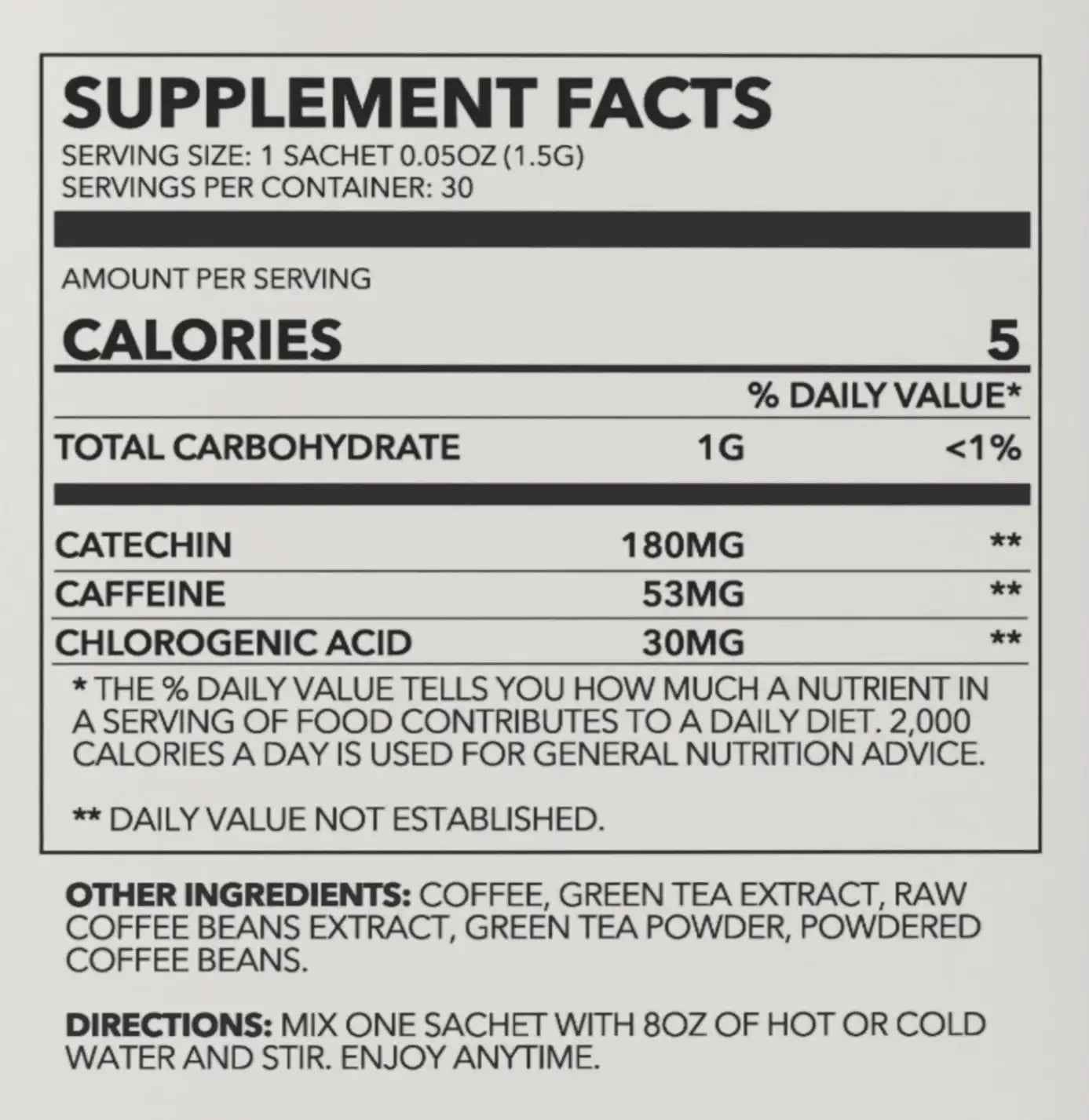 Zen Energy Green Tea & Coffee by Crane Wellness