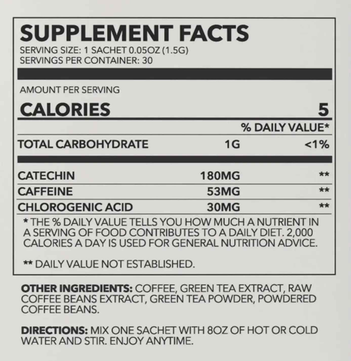 Zen Energy Green Tea & Coffee by Crane Wellness