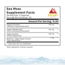 Organic Sea Moss, 60 Capsules, 500 mg by Ascent Nutrition