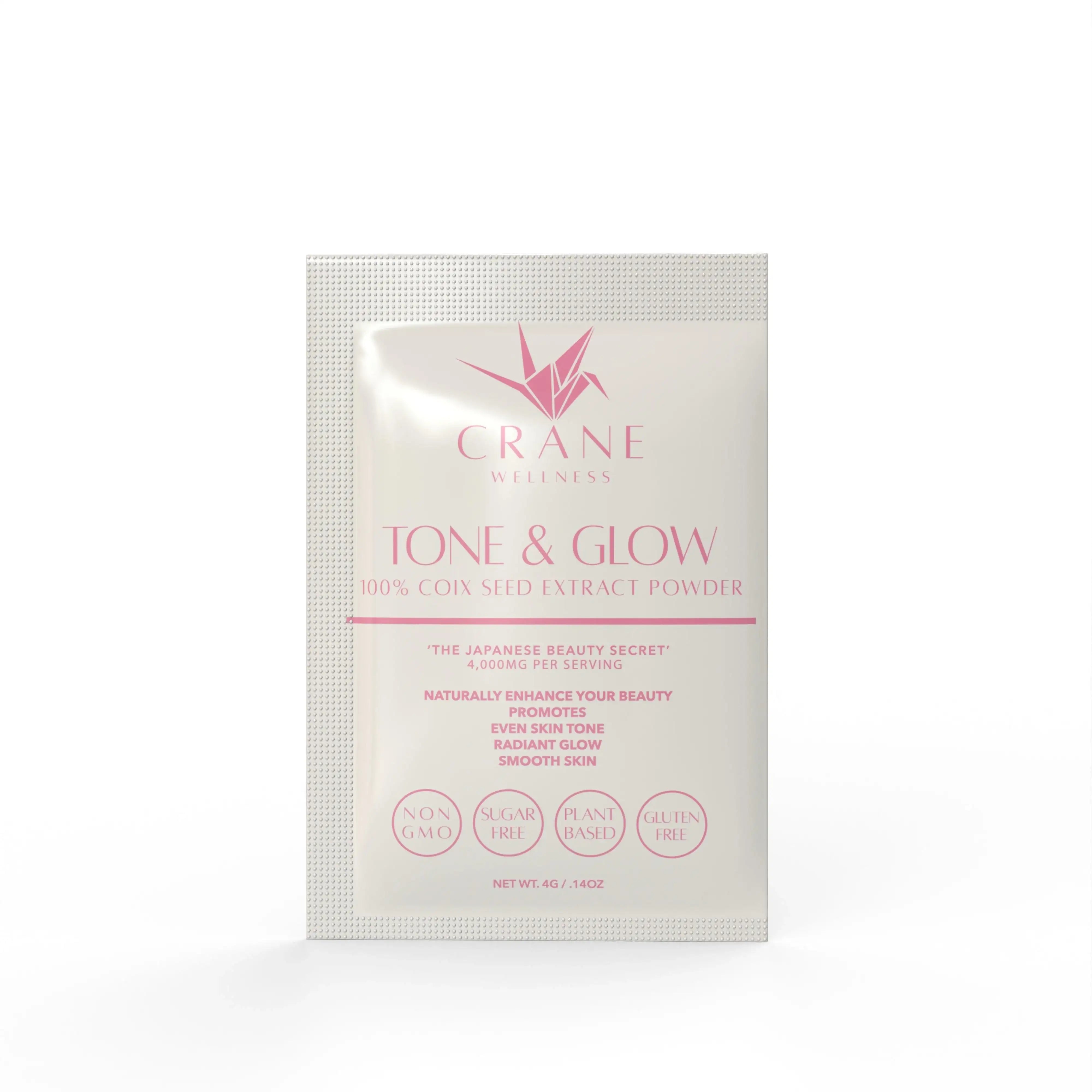 Tone & Glow Travel Size Pouches by Crane Wellness