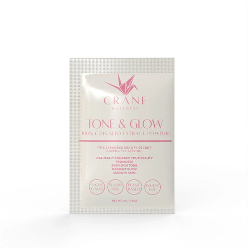 Tone & Glow Travel Size Pouches by Crane Wellness