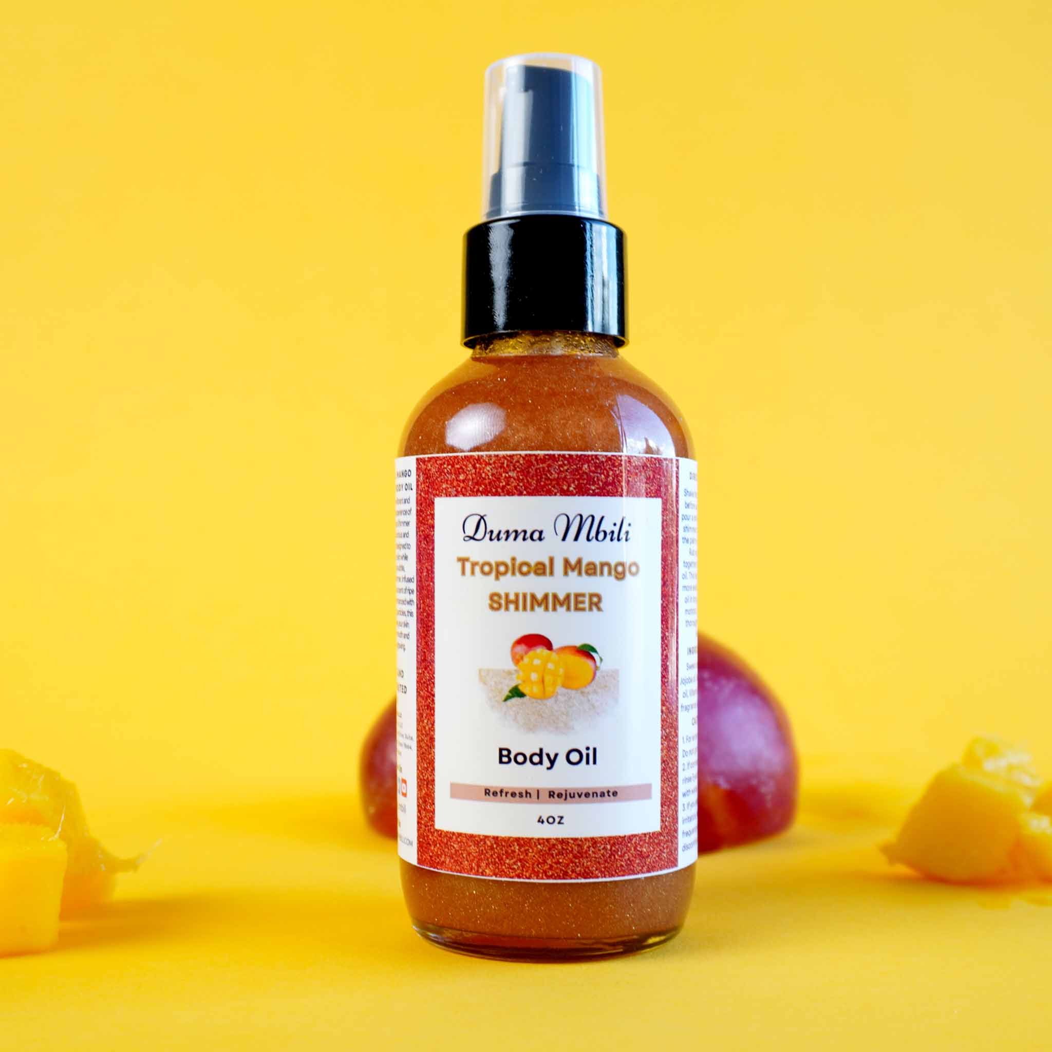 Tropical Mango Shimmer Body Oil by Duma Mbili LLC