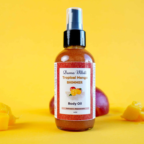 Tropical Mango Shimmer Body Oil by Duma Mbili LLC