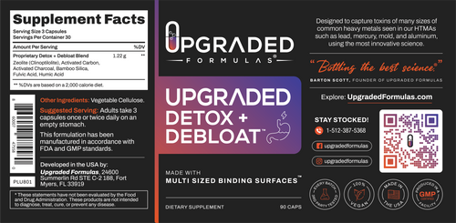 Upgraded Detox + Debloat Capsules (90 ct) by Upgraded Formulas®