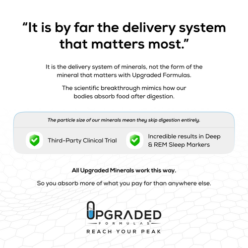 Upgraded 8-Hour Sleep: Clinically Shown To Improve Sleep (32 ct capsules) by Upgraded Formulas®