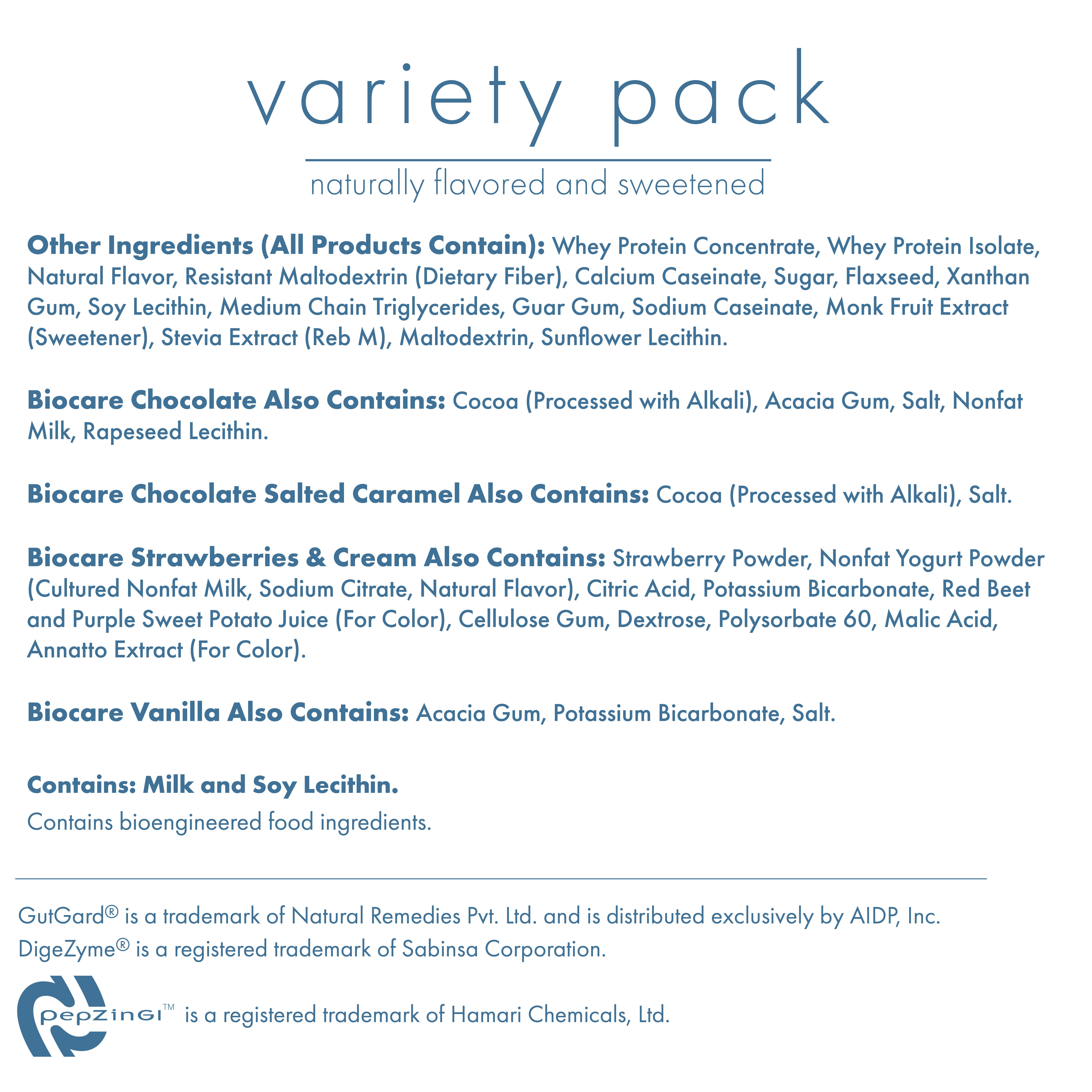 30G Protein Beverage Variety Pack (7-Count) by Biocare