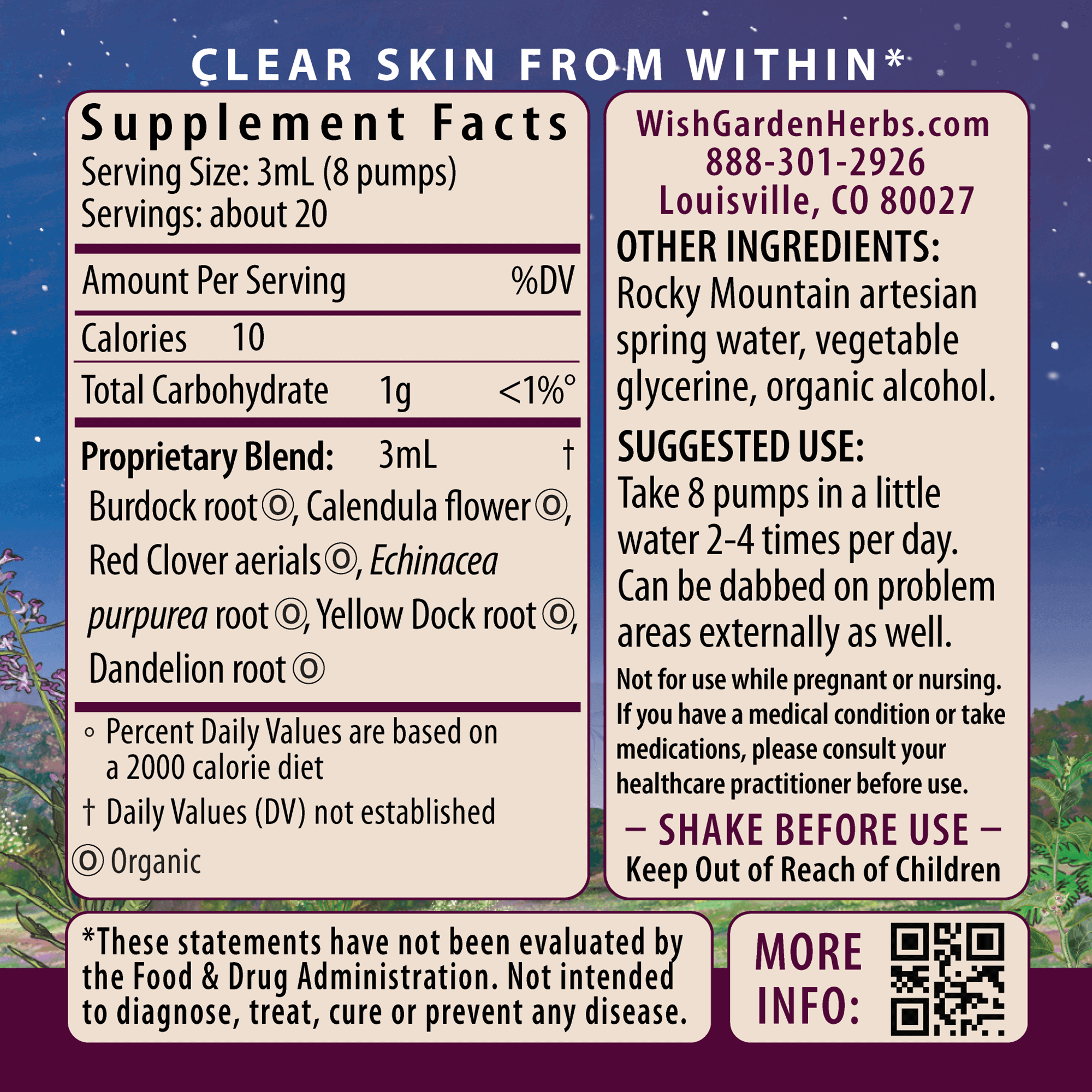 Clear Complexion Blemish Control by WishGarden Herbs