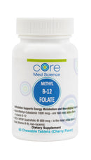 Active Methyl B-12 Folate - Lozenges (60 Count/ 60 Servings) by Core Med Science