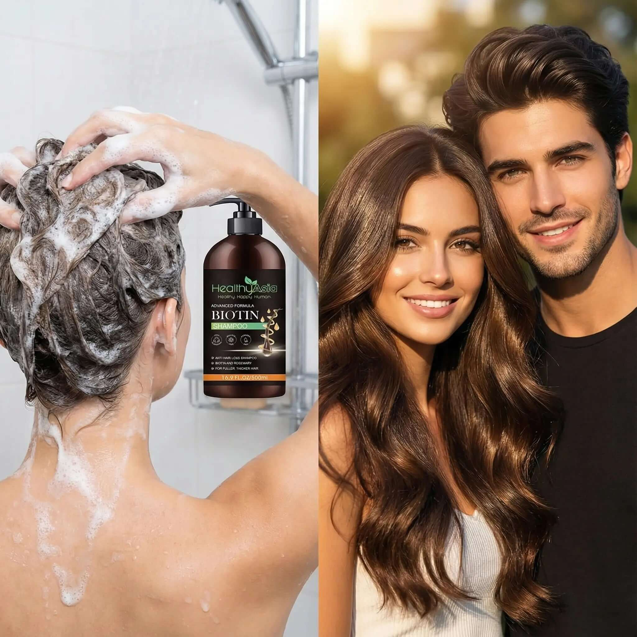 HealthyAsia Black Label BIOTIN Hair Growth Shampoo - Advanced Formula by HealthyAsia