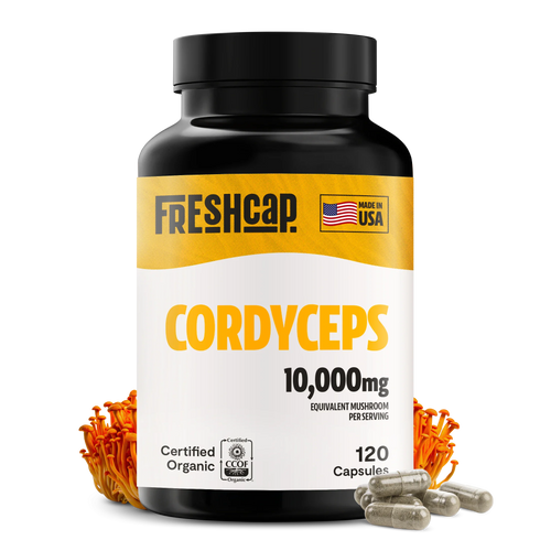 Cordyceps Mushroom Extract Capsules by FreshCap Mushrooms