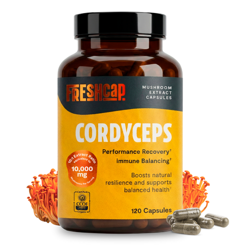 Cordyceps Mushroom Extract Capsules by FreshCap Mushrooms