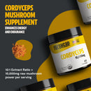 Cordyceps Mushroom Extract Powder by FreshCap Mushrooms