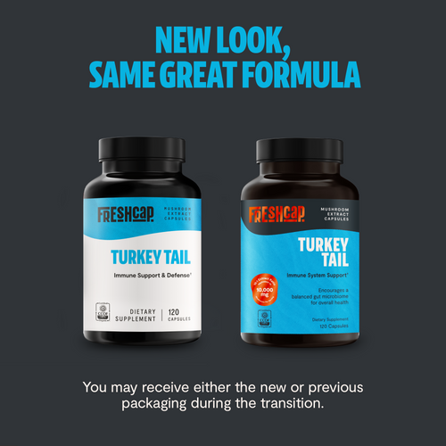 Turkey Tail Mushroom Extract Capsules by FreshCap Mushrooms