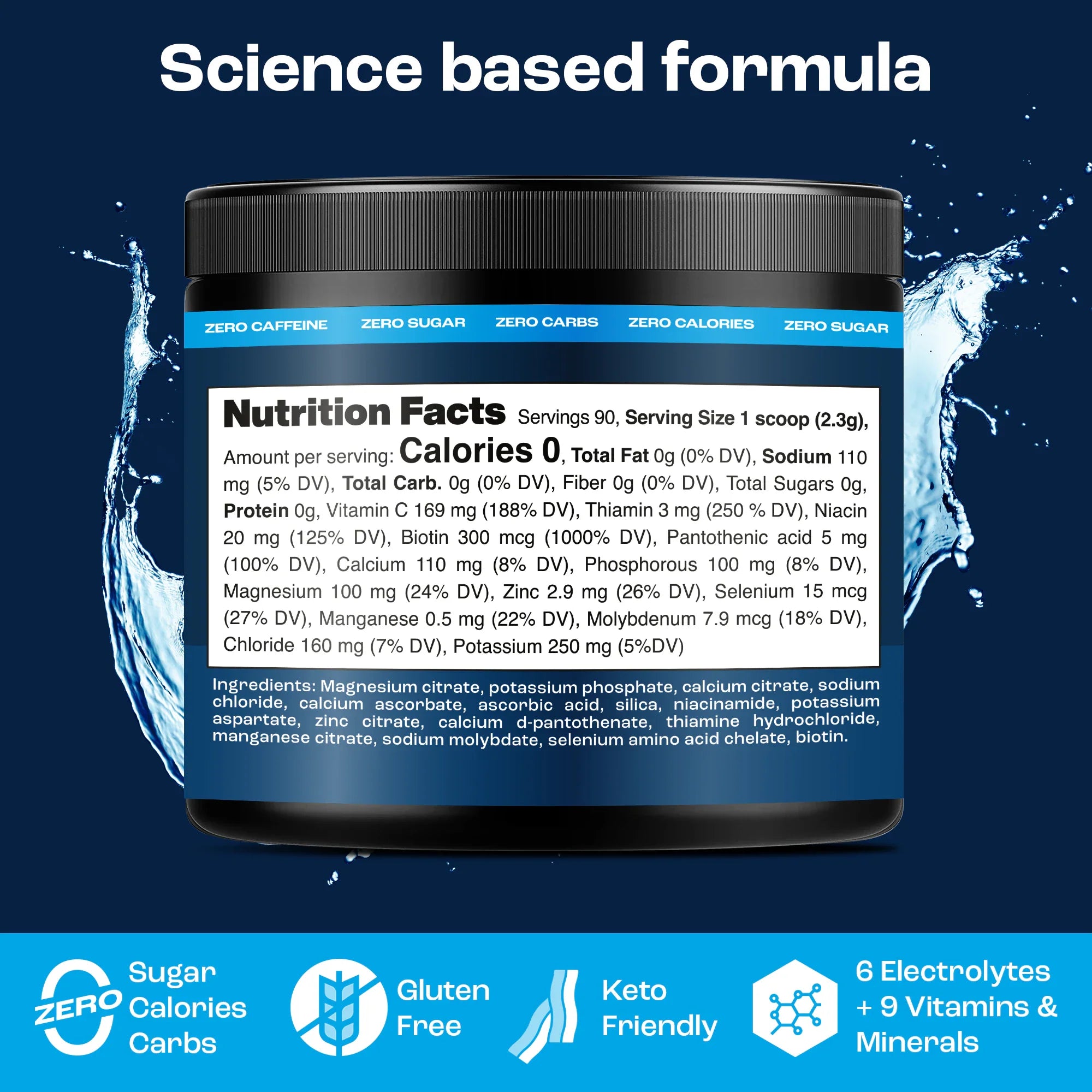Electrolyte Recovery Plus Powder (Sugar-Free) by Key Nutrients
