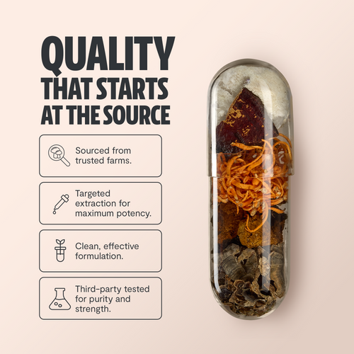 Ultimate Mushroom Complex Capsules by FreshCap Mushrooms