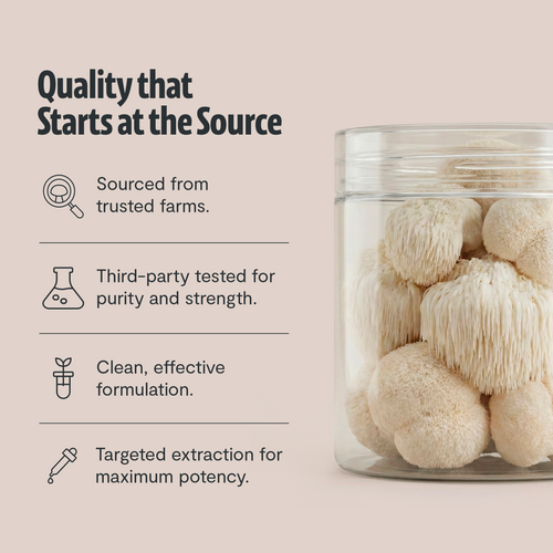 Lion's Mane Mushroom Extract Powder by FreshCap Mushrooms
