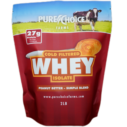 Whey Protein Isolate Peanut Better by Pure Choice Farms