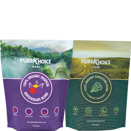 Organic Tropics & Raw Greens Micronutrient Powders by Pure Choice Farms