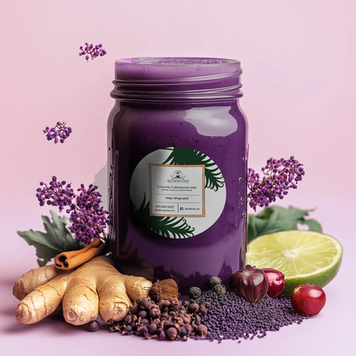 Elderberry Fusion Sea Moss Gel 16oz by Sea Moss Lyfe