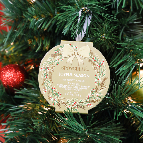 Joyful Season - Apricot Amber | Holiday Wreath by Spongellé