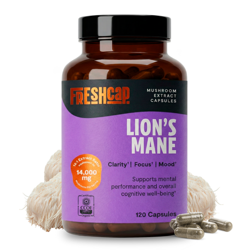Lion's Mane Mushroom Extract Capsules by FreshCap Mushrooms