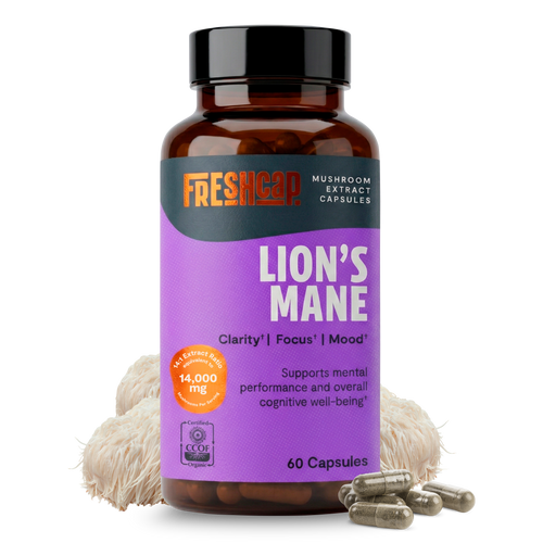 Lion's Mane Mushroom Extract Capsules by FreshCap Mushrooms